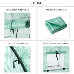 Gardebruk Foliengewächshaus 350x200x200cm -Garten & Außenbereich 02e1f8ca28334a3e1d0833e471318411 de 108243d 11 1