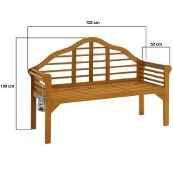 Gartenbank Marlboro Eukalyptusholz FSC®-zertifiziert 135x52x100cm 16 Gartenbank Marlboro Eukalyptusholz FSC®-zertifiziert 135x52x100cm -Garten & Außenbereich 030e900a01b096344ce8557ca98bb8f4 de 102278d 5 1