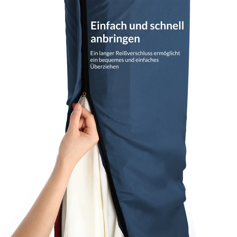 Abdeckung Ampelschirm Sonnenschirm Blau 3,5m 7 Abdeckung Ampelschirm Sonnenschirm Blau 3,5m – Bild 7