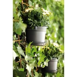 Elho Blumentopf Schwarz 20x18cm 2,5L Mit Halterung -Garten & Außenbereich 0555790c9c3f8726c5af09d61b1fb35d de 193661d 2 1 1