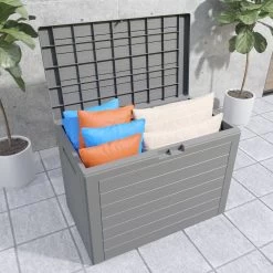 Auflagenbox Lille Grau 190L -Garten & Außenbereich 05791ba3d9a4673f635ff0523315402a de 108982d 4 1