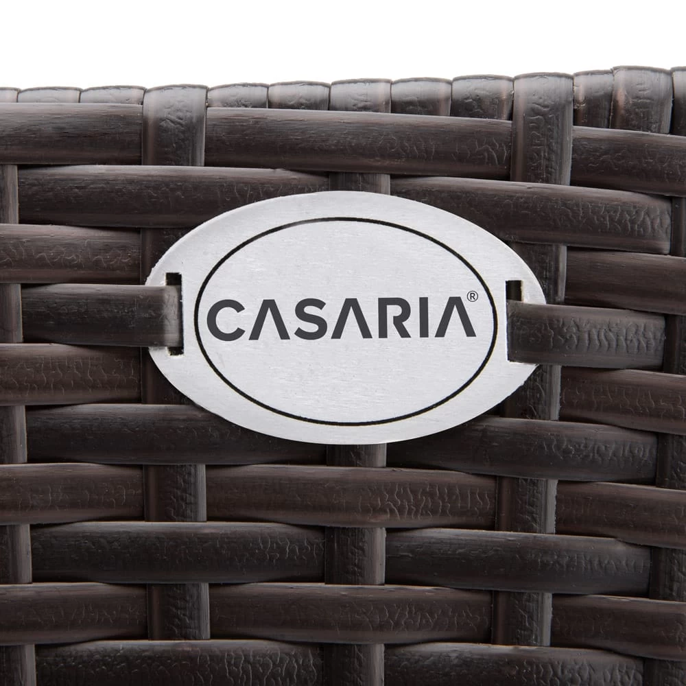 Polyrattan Blumenkasten 4er-Set Braun 6 Polyrattan Blumenkasten 4er-Set Braun – Bild 6