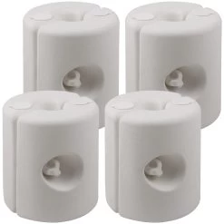 Pavillon Standsicherung 4er-Set Weiß