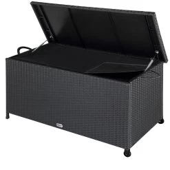Polyrattan Auflagenbox Schwarz 122x56x61cm Griffe -Garten & Außenbereich 087cbe5b07f63833cf37026f8cd7c705 de 102318d 3 1