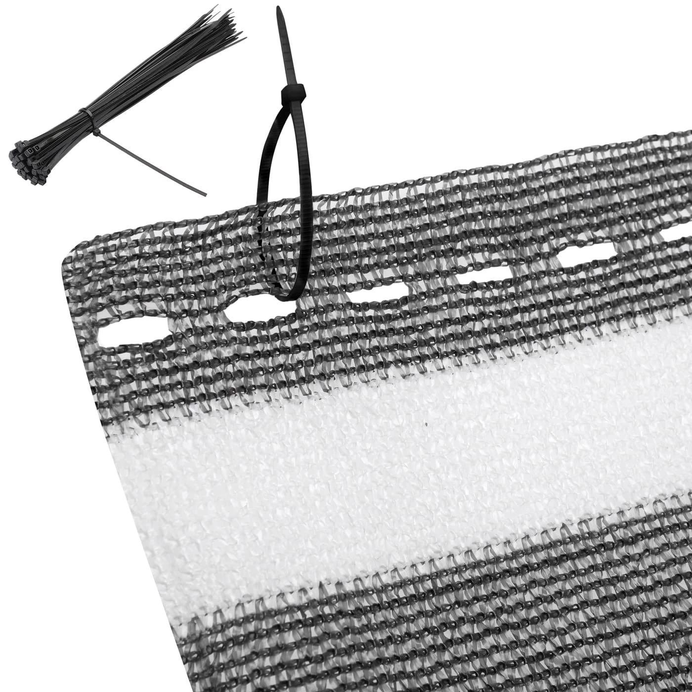 Balkonsichtschutz Grau/Weiß 1,4x10m 8 Balkonsichtschutz Grau/Weiß 1,4x10m – Bild 8