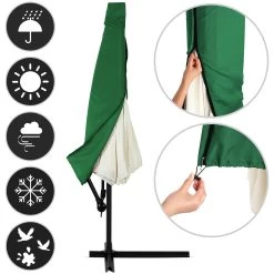 Ampelschirm Grün Alu Ø330cm UV-Schutz 50+ + Abdeckung -Garten & Außenbereich 08e497a16de2f05d3665df222cca0779 03 996256 on fs m web low de 1