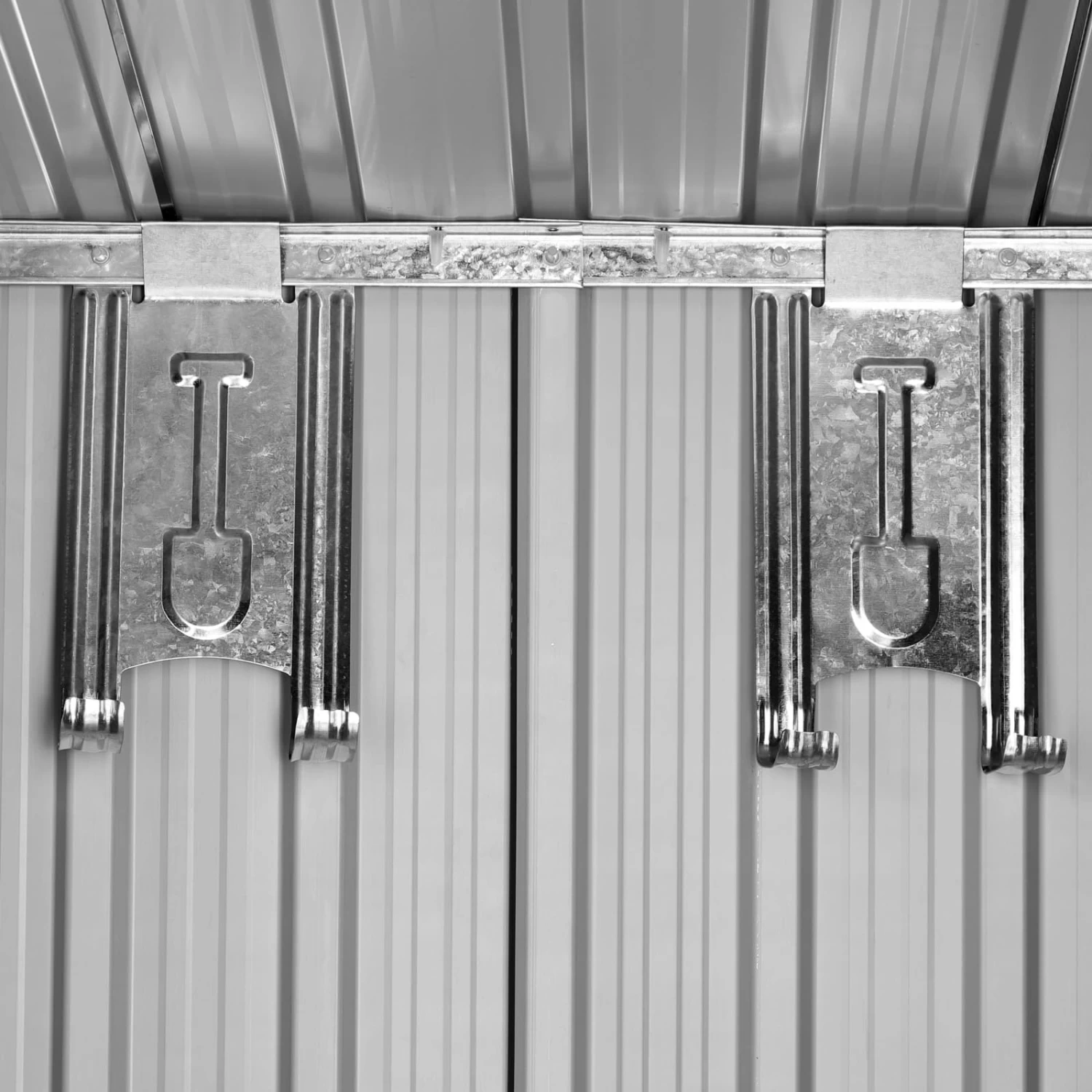 Geräteschuppen Anthrazit Metall 181x162x86cm 4 Geräteschuppen Anthrazit Metall 181x162x86cm – Bild 4