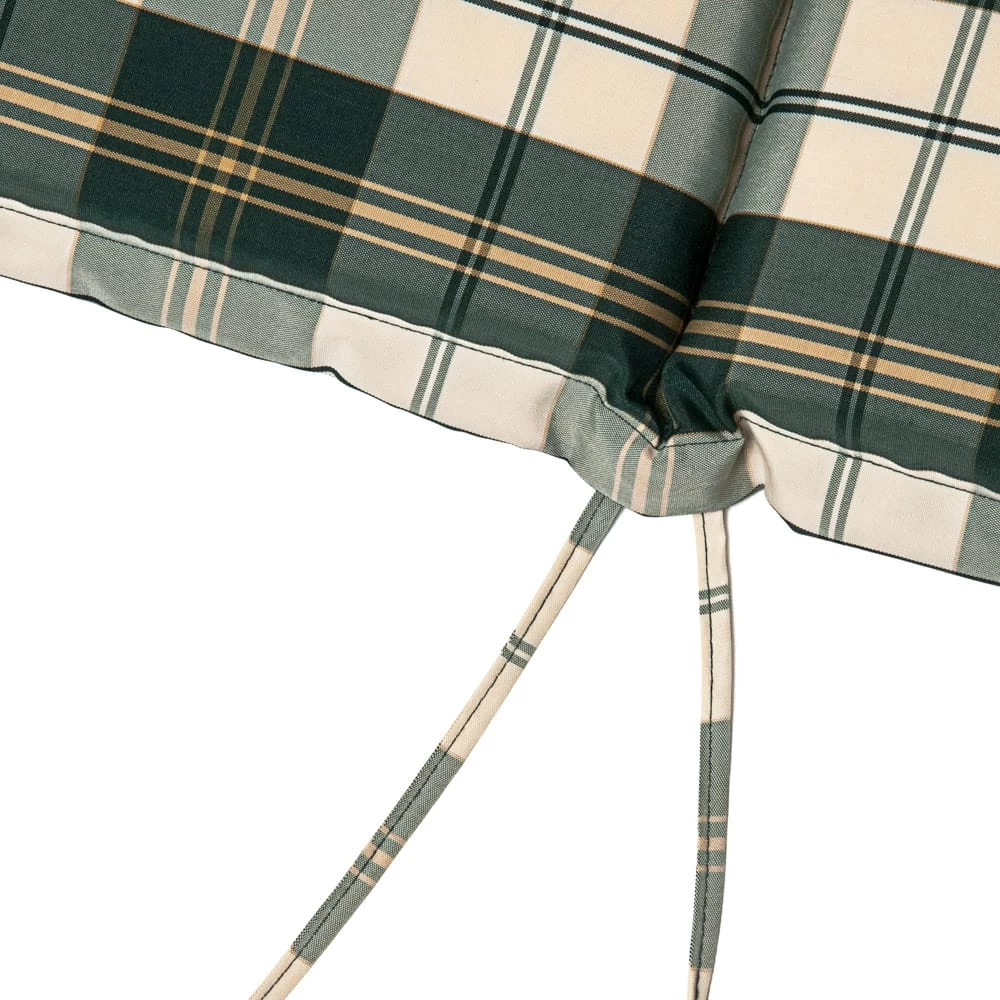 Auflage 6er-Set Vanamo Grün/Weiß Kariert 120x45x5cm 4 Auflage 6er-Set Vanamo Grün/Weiß Kariert 120x45x5cm – Bild 4