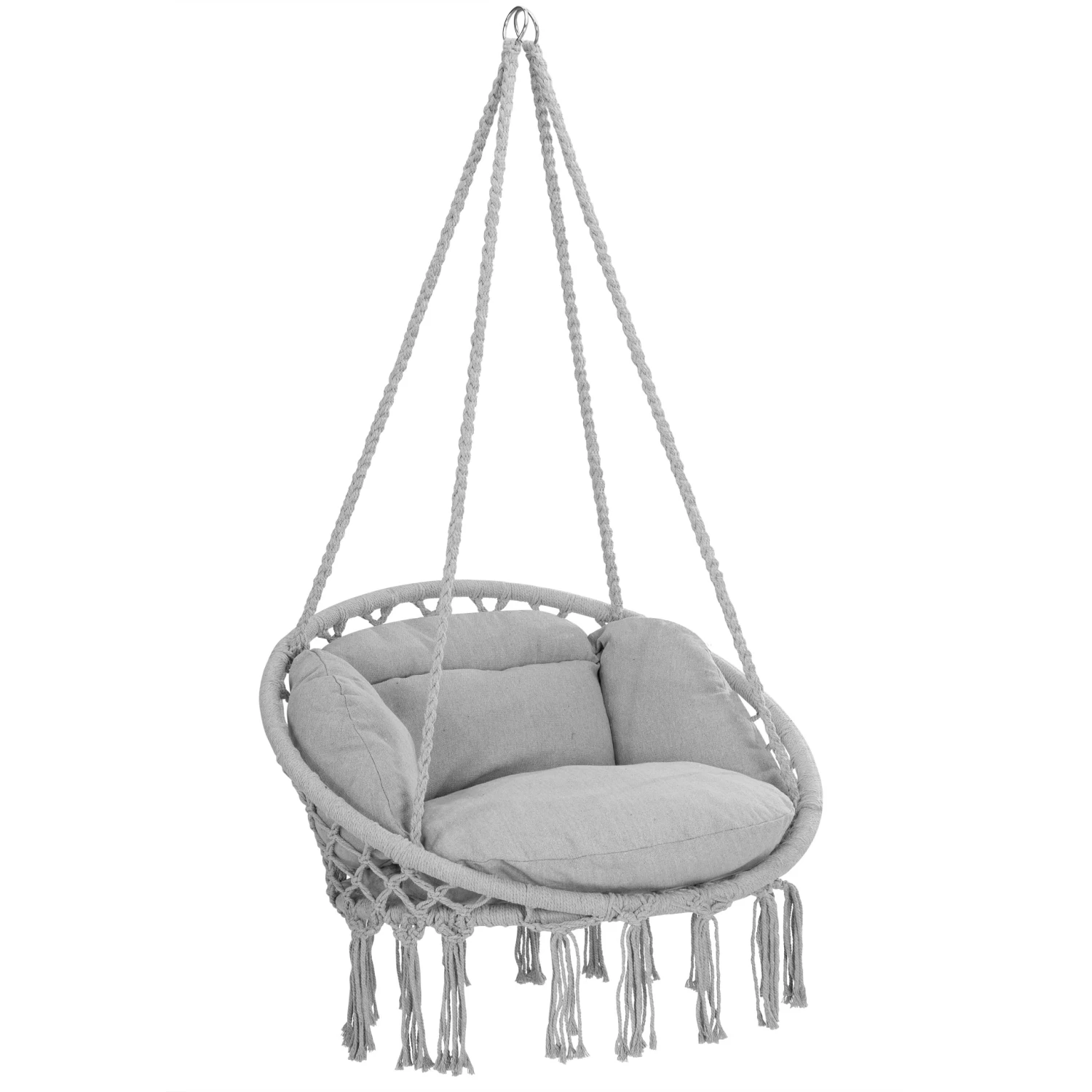 Hängesessel Hellgrau 80x60x140cm 1 Hängesessel Hellgrau 80x60x140cm