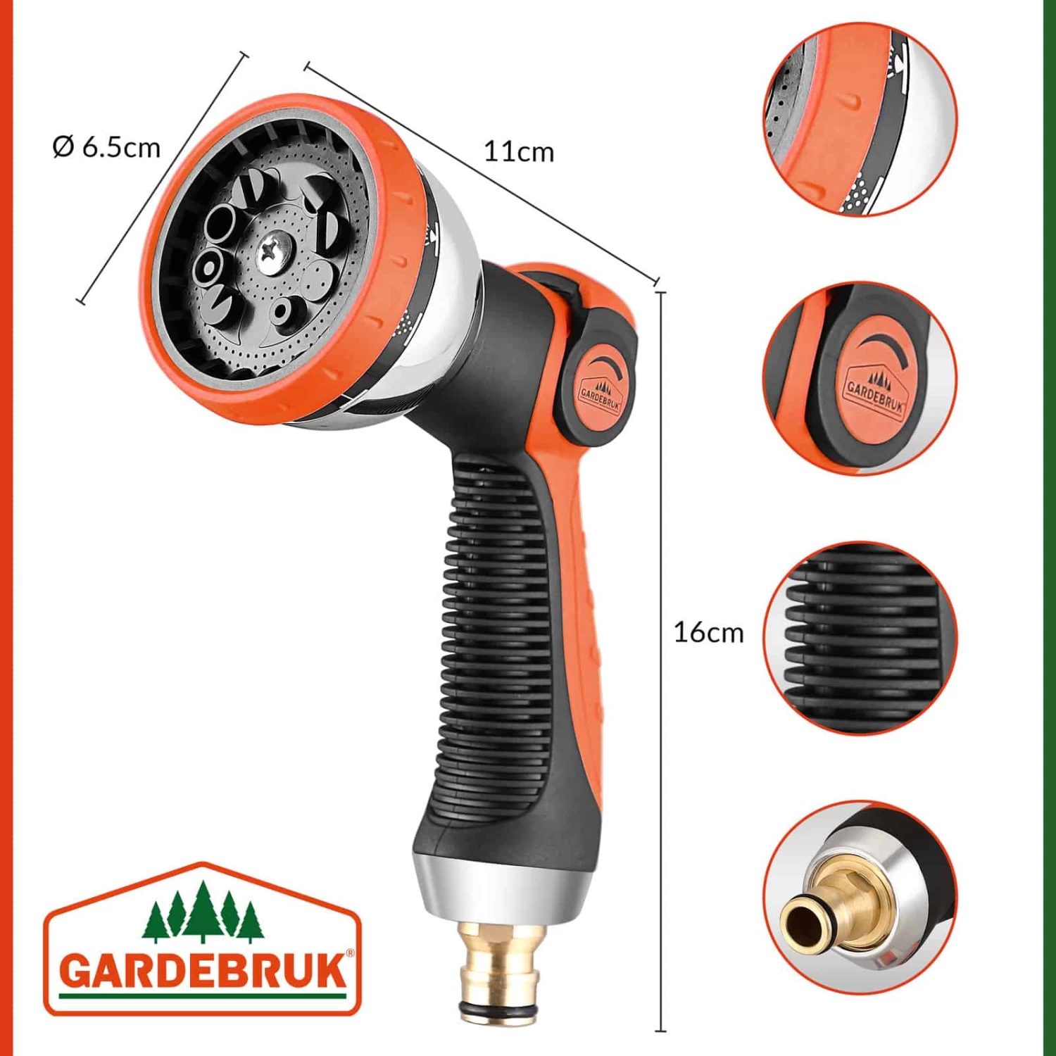 Gartenschlauch Schwarz 15m Flexibel 11 Gartenschlauch Schwarz 15m Flexibel – Bild 11