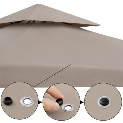 Pavillon Lorca Taupe 3x3m 11 Pavillon Lorca Taupe 3x3m -Garten & Außenbereich 135422dd4b1b13d886e39a788bc9d979 de 108723d 5 1