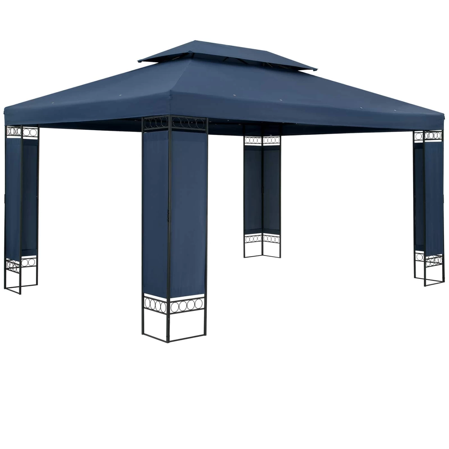 Pavillon Elda Blau XXL 3x4m 1 Pavillon Elda Blau XXL 3x4m