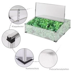 Tomatenhaus / Frühbeet 110x110cm M6 -Garten & Außenbereich 148923ec2303e4ef28e349a79118f92e de 108355d 5 1 1