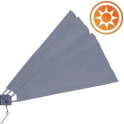 Balkonfächer 2er-Set Anthrazit 140x140cm Klappbar -Garten & Außenbereich 1507e6deb2ef93059544cd8c5166a4c0 de 104406d 1