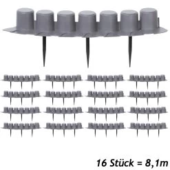 Beeteinfassung 2er-Set Grau 8,1m -Garten & Außenbereich 1654dfa9bdb9b819f376ebdeb17497c2 a de 993004g 1