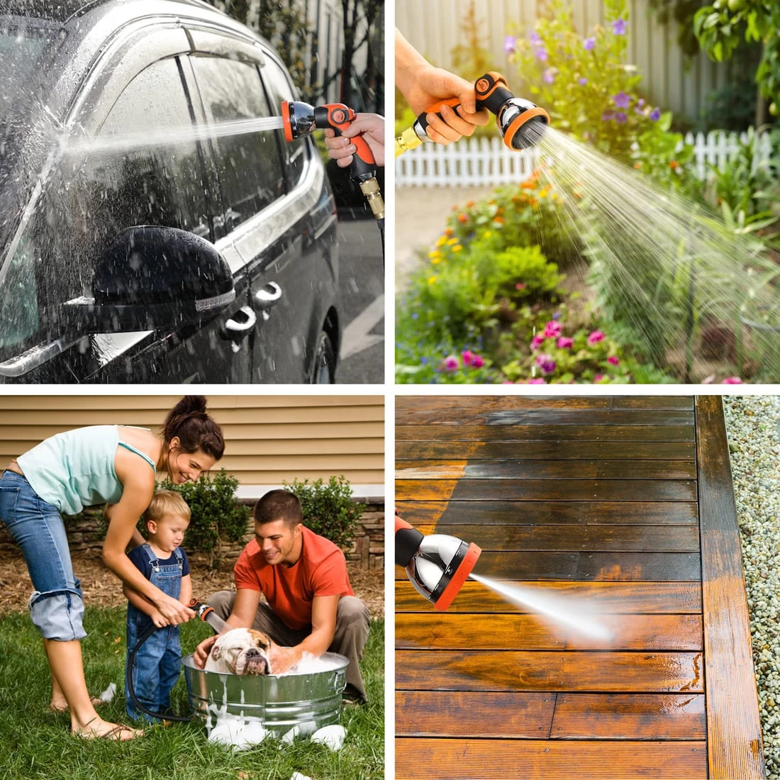 Gartenschlauch Schwarz 15m Flexibel 7 Gartenschlauch Schwarz 15m Flexibel – Bild 7