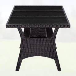 Polyrattan Gartentisch Takeo Braun 190x90x75cm WPC -Garten & Außenbereich 17a78e1b45fdcf78468b7f014ef19de9 de 995689d 21 1