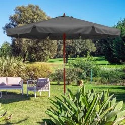 Sonnenschirm Anthrazit Holz Ø330cm UV-Schutz 50+ 10 Sonnenschirm Anthrazit Holz Ø330cm UV-Schutz 50+ -Garten & Außenbereich 18b3177e3025ef6b3945dbccad4f7dbe de 108782d 12 1 1