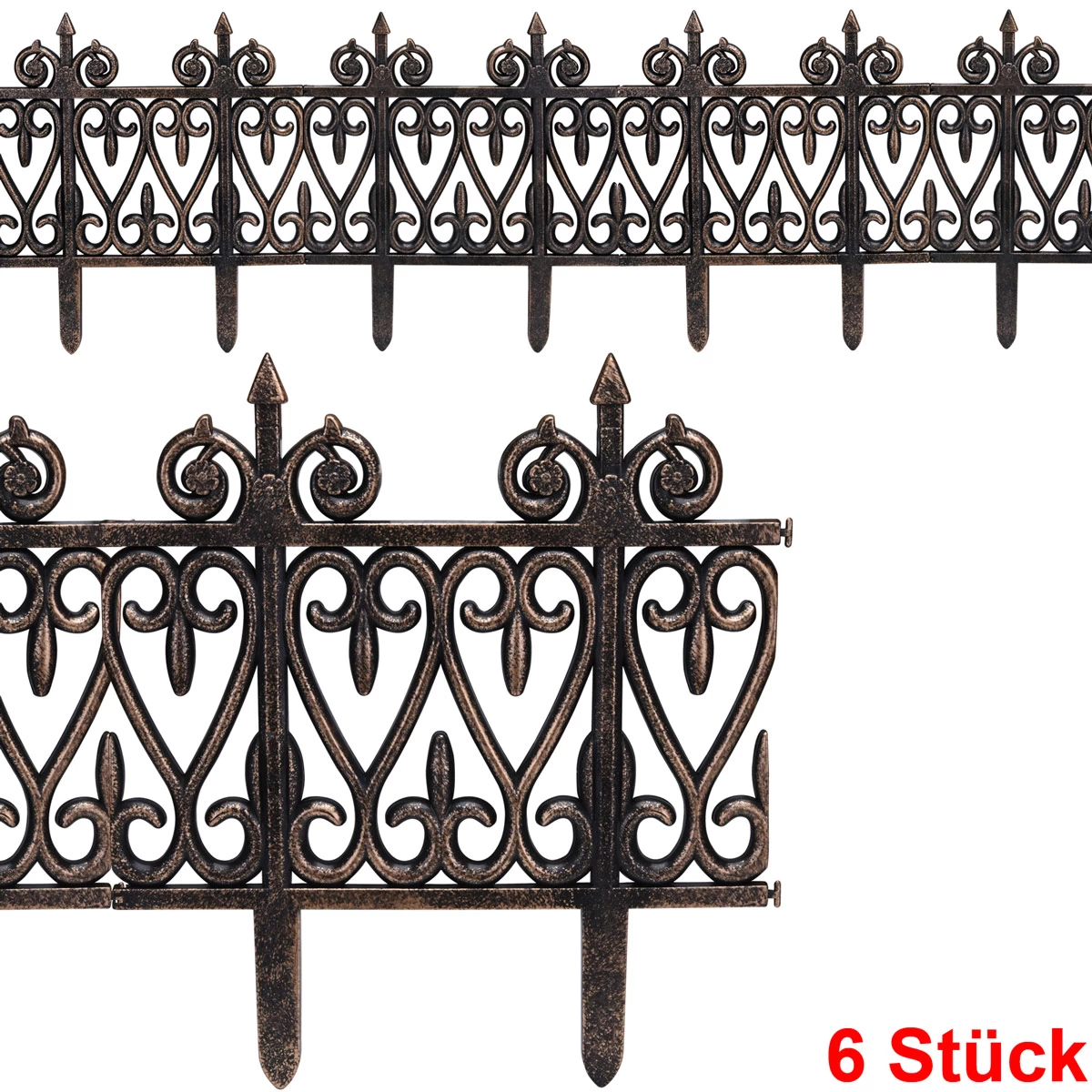 Beeteinfassung Messingoptik 1,90m 3 Beeteinfassung Messingoptik 1,90m – Bild 3