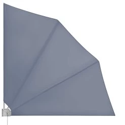 Balkonfächer 2er-Set Anthrazit 140x140cm Klappbar