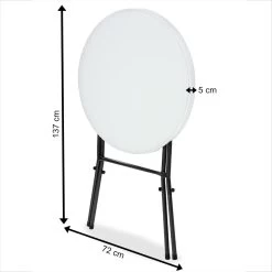 Stehtisch Weiß Kunststoff Ø75cm Klappbar -Garten & Außenbereich 1afdcaa93344530f900f4f2d38c91d46 de 101585d 8 1