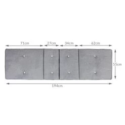 Auflage Tami Sun Grau Meliert 194x55x5cm 12 Auflage Tami Sun Grau Meliert 194x55x5cm -Garten & Außenbereich 1ba5bf71e1b71f4e687d5b46b1090a1c de 108742d 6 1