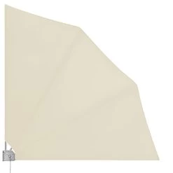 Balkonfächer 2er-Set Beige 140x140cm Klappbar