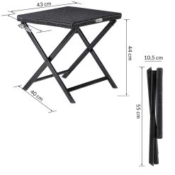 Polyrattan Klapphocker Rom 3in1 2er-Set Schwarz 10 Polyrattan Klapphocker Rom 3in1 2er-Set Schwarz -Garten & Außenbereich 1fc8ceb92799bcfc466f7229de06774d de 108666d 7 1 3