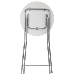 Stehtisch 2er-Set Weiß Holzdekor Ø60cm Klappbar -Garten & Außenbereich 23251496b8833836532be34b60893de4 de 108092d 2 1 1
