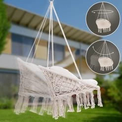 Hängesessel Creme 80x60x140cm 14 Hängesessel Creme 80x60x140cm -Garten & Außenbereich 23d6eea2f85f57846e302bb45cb70303 de 109256d 13 1