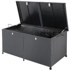 Polyrattan-Auflagenbox Schwarz 150x77x73cm Mit Rollen 29 Polyrattan-Auflagenbox Schwarz 150x77x73cm Mit Rollen -Garten & Außenbereich 245ca8be8f527043b6a33446f0d8ab76 de 108343d 3