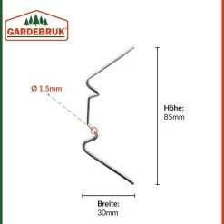 Gewächshausklammern-Set 100 Stück Verzinkt -Garten & Außenbereich 25725a2d7da2fe8aaa8c2346078a3be1 de 101801d 10 1