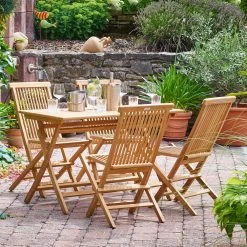 Garten-Sitzgruppe Cantaria 5-tlg. Teakholz Klappbar -Garten & Außenbereich 2902256da6c765814757c0f04760d549 de 994909d 3 1