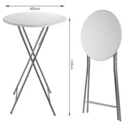 Stehtisch Weiß Holzdekor Ø60cm Klappbar 22 Stehtisch Weiß Holzdekor Ø60cm Klappbar -Garten & Außenbereich 307269504c101387a5e11c247cbd512e de 108092d 12 1