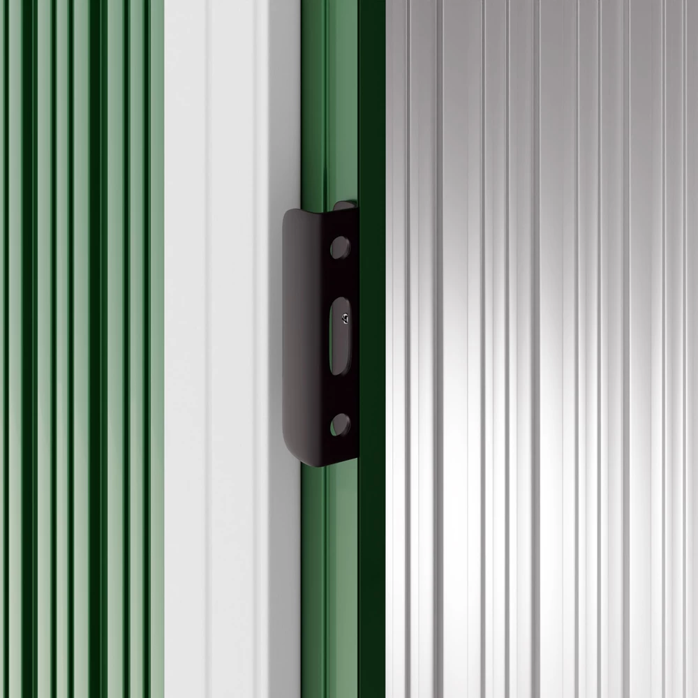 Geräteschuppen Grün Metall 312x257x177,5cm 9 Geräteschuppen Grün Metall 312x257x177,5cm – Bild 9