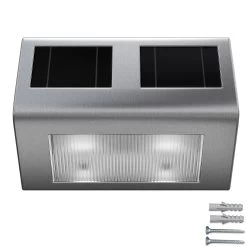LED Solar-Wandleuchte 4er-Set Edelstahl 15 LED Solar-Wandleuchte 4er-Set Edelstahl -Garten & Außenbereich 3628a2b5e6e837a4664dfe6dcfc73c05 de 101594d 1 2