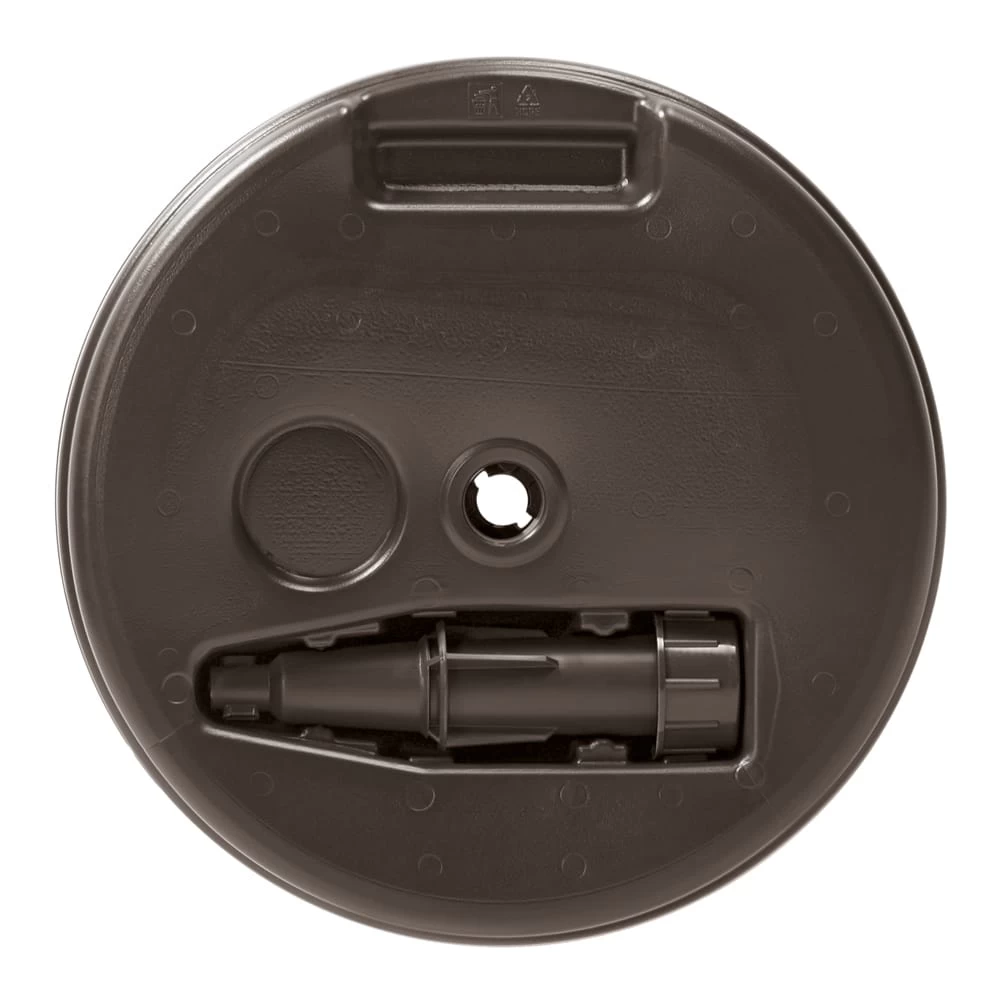 Schirmständer Weiß Polyrattan Optik Ø39cm 2 Schirmständer Weiß Polyrattan Optik Ø39cm – Bild 2