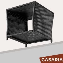 Polyrattan Beistelltisch Vedis Schwarz 45x45x40cm -Garten & Außenbereich 36f7fe32e8f54c1746fd155afa94365d de 109508d 16 1