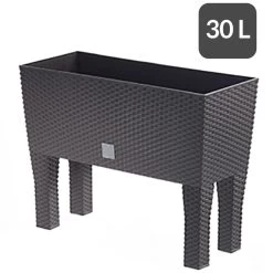 Hochbeet 2er-Set Polyrattanoptik Anthrazit 60x25x46cm -Garten & Außenbereich 38a995b2f8593a45289954ed02f76879 de 108518d 10 1 1 1