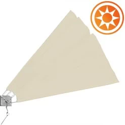 Balkonfächer 2er-Set Beige 140x140cm Klappbar -Garten & Außenbereich 38a9ef98668e5abb75fcd3f7df241c26 de 101455d 1