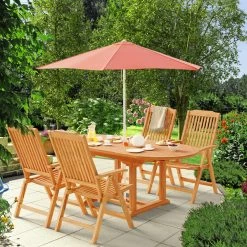 Garten-Sitzgruppe Bari 5-tlg. Teakholz -Garten & Außenbereich 393253d27b1995d911bd0d1cb510ed14 de 994992d 6 1