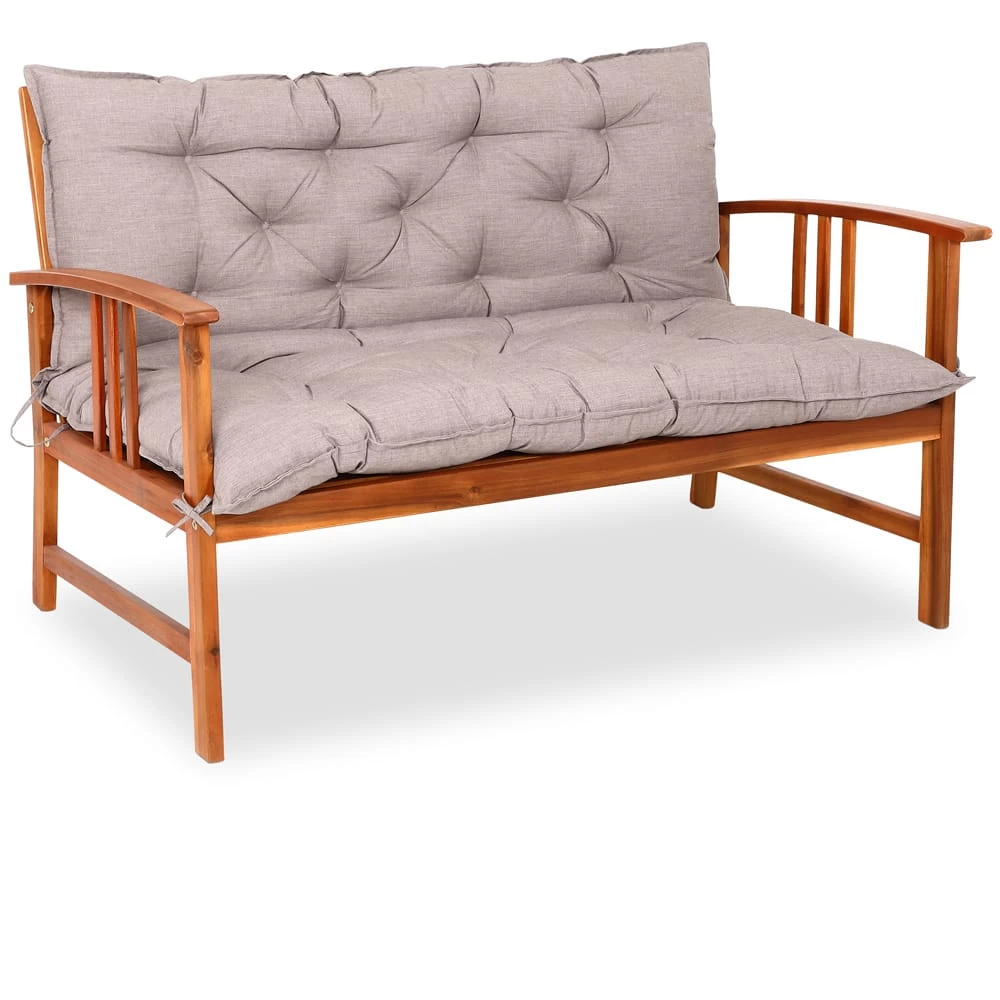 Bankauflage Mit Rückenlehne Creme Meliert 100x110x8cm 1 Bankauflage Mit Rückenlehne Creme Meliert 100x110x8cm