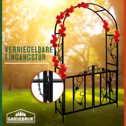 Rosenbogen Schwarz Metall 225x115x37cm -Garten & Außenbereich 3c0a50bee9eb632c6f7ba17a1f2db802 de 101553d 3 1