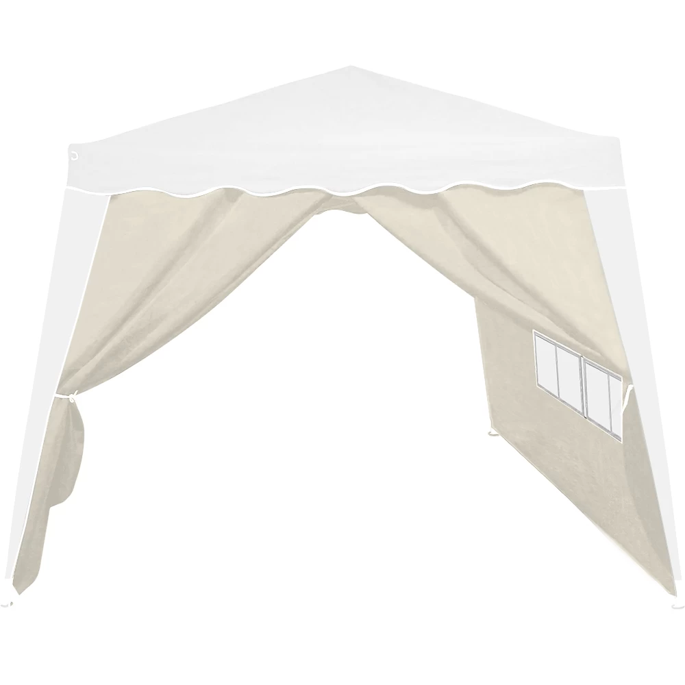 Seitenwand Faltpavillon Capri 2er-Set Beige 3x3m 2 Seitenwand Faltpavillon Capri 2er-Set Beige 3x3m – Bild 2