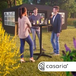 Stehtisch Schwarz Alu Ø60cm Klappbar, Höhenverstellbar -Garten & Außenbereich 4dfda9e167b22d523eeaa8d90575ba1f 02 109703 on amb amz high de 1 1