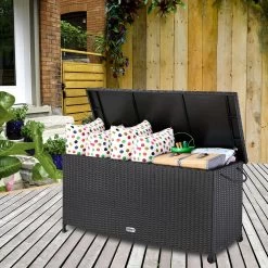 Polyrattan Auflagenbox Schwarz 122x56x61cm Griffe -Garten & Außenbereich 4f93cf5623fb10ed6f125ff0ecac3300 de 102318d 4 1