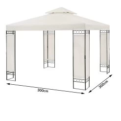 Pavillon Lorca Creme 3x3m -Garten & Außenbereich 503cbcaaff89eec8994563553c5d8135 de 108720d 1 1