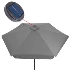 LED Solar Sonnenschirm Athen Anthrazit Ø330cm -Garten & Außenbereich 516f7027fd45d37e7e10e5d8e8b0c96d de 107007d 5