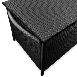 Polyrattan-Auflagenbox Schwarz 117,5x55x64,5cm Mit Rollen -Garten & Außenbereich 539643c6330c0562a250bc1f4163d749 de 102171d 1 1
