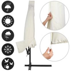 Ampelschirm Creme Alu Ø330cm UV-Schutz 50+ + Abdeckung 16 Ampelschirm Creme Alu Ø330cm UV-Schutz 50+ + Abdeckung -Garten & Außenbereich 54f691bb71a90b7b910b7656a197679f 03 996261 on fs m web low de 1